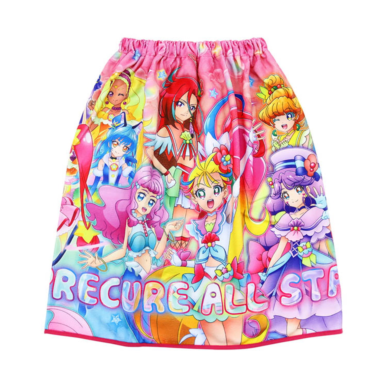 巻きタオル プリキュア ラップタオル プールタオル 60cm (マイクロファイバー バスタオル プール 水泳 女児 女子 キャラクター) (在庫限り)