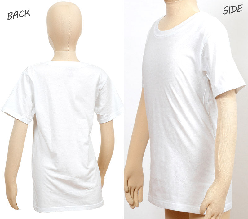 ルコック キッズ 丸首半袖Tシャツ 2枚組 130cm~160cm (子供 下着 男の子 キッズ インナー 半袖 tシャツ ジュニア 肌着 綿 シャツ 140 150 160 白 無地) (在庫限り)