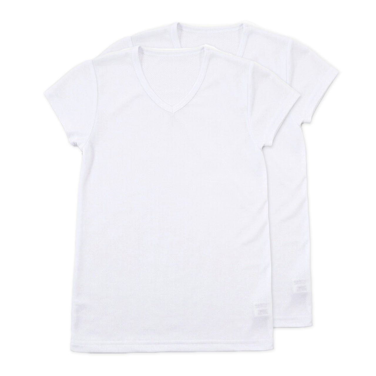 体育ノ極 下着 男の子 半袖 綿混 2枚組 130cm~160cm (子供 肌着 キッズ インナー 小学生 Tシャツ Vネック 白 無地 メッシュ 体育の極 130 140 150 160) (在庫限り)