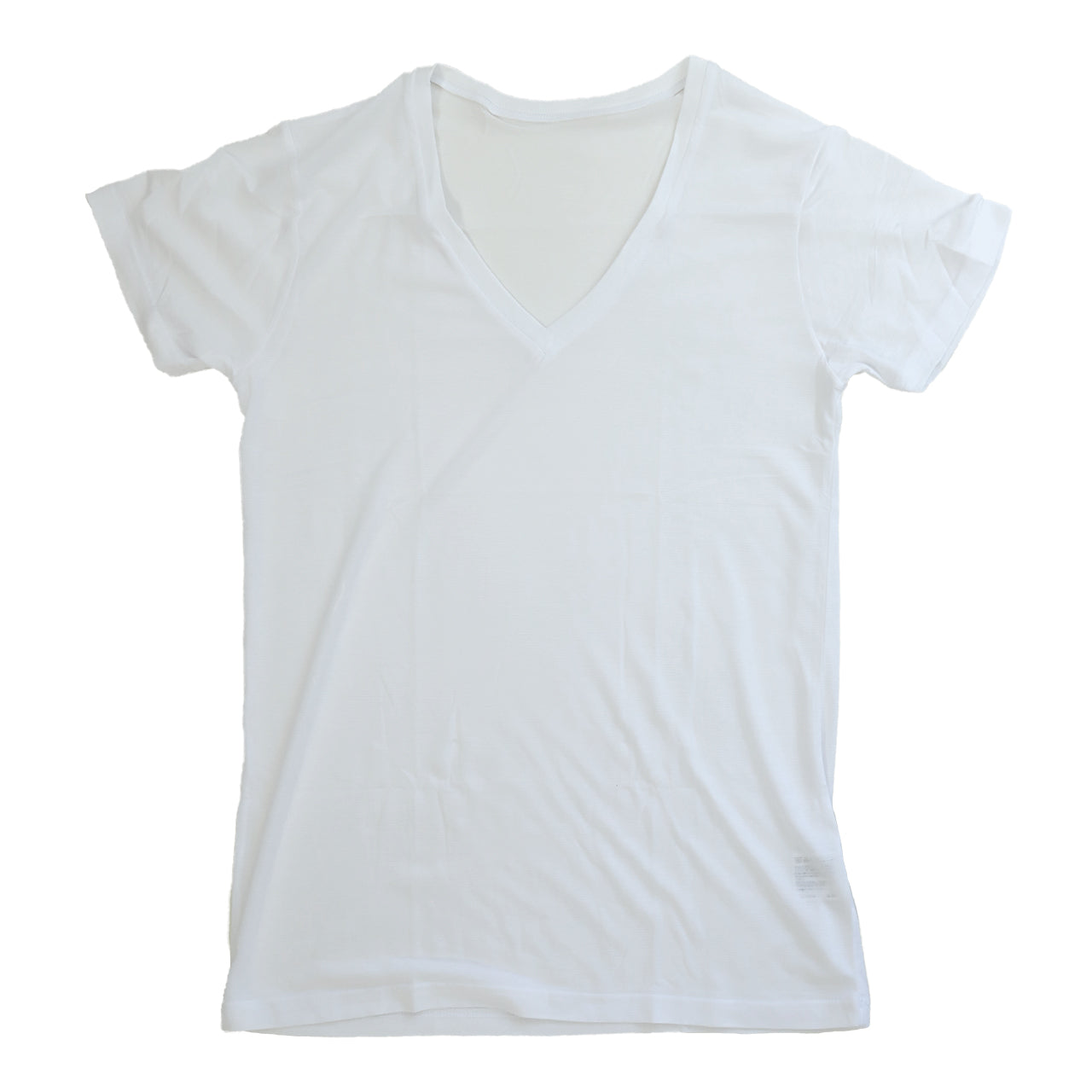 メンズ 半袖V首Tシャツ 深め 天竺 ナノイオン M~LL (深いVネック インナー 紳士肌着 男 アンダーウェア) (在庫限り)