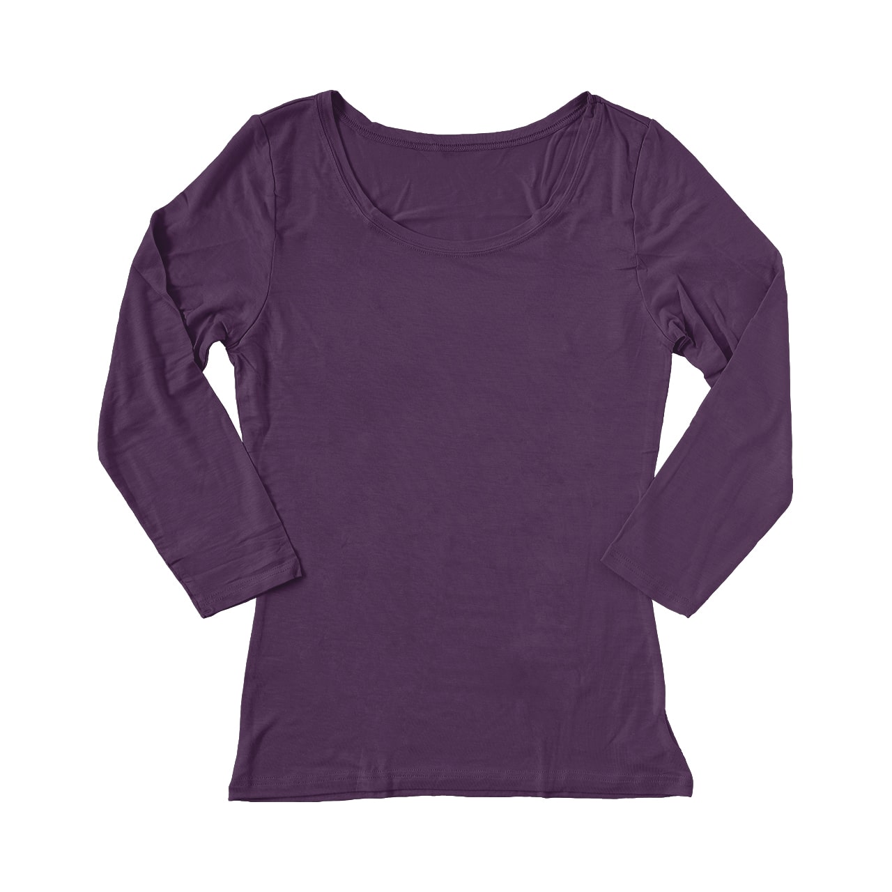 レディース ヒートインナー 8分袖シャツ M~LL (発熱 婦人 女性 下着 肌着 暖かい アンダーシャツ ラウンドネック) (在庫限り)