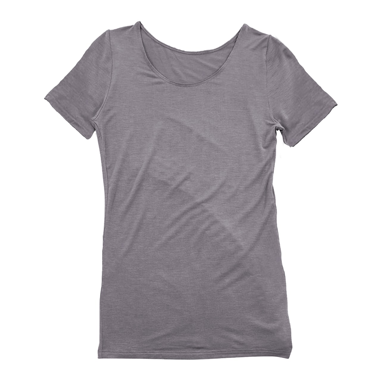 レディース ヒートインナー フレンチ袖 半袖シャツ M~LL (発熱 ジュニア 婦人 女性 下着 肌着 暖かい アンダーシャツ ラウンドネック) (在庫限り)