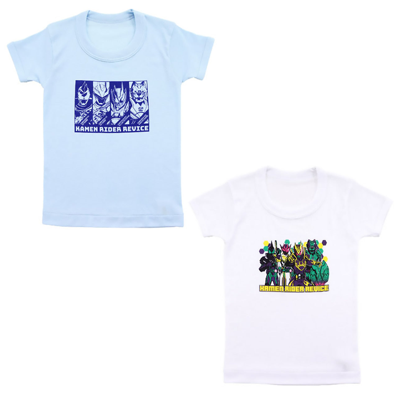 仮面ライダーリバイス 下着 半袖丸首シャツ 2枚組 100cm~120cm (子供 肌着 下着 男児 子供服 100 110 120 仮面ライダー 仮面ライダーバイス) (在庫限り)