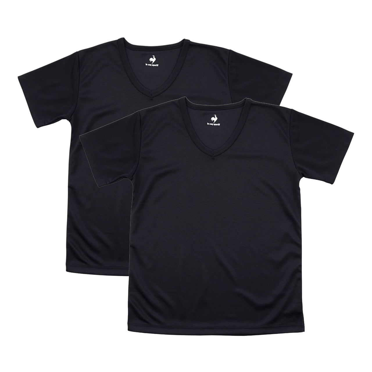 ルコック 男の子 下着 半袖 メッシュ インナー キッズ tシャツ vネック 2枚組 130cm~160cm 子供 肌着 130 140 150 速乾 スポーツ 夏 黒 スポーツ 子ども V首