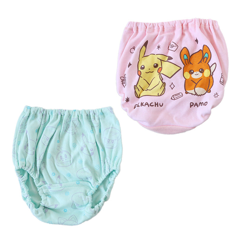 ポケモン 女児ショーツ キッズ ショーツ ピカチュウ ポケットモンスター 2枚組 110cm~130cm 女の子 パンツ 下着 子供 パモ 子ども キャラクター インナー 肌着 入園