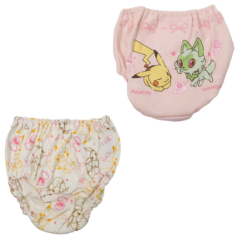 ポケモン 女児ショーツ キッズ ショーツ ピカチュウ ポケットモンスター 2枚組 110 120 130 cm 女の子 パンツ 下着 子供 子ども キャラクター インナー 肌着 入園 ニンフィア まとめ買い 2P 綿100% コットン100% cotton100% 大人気
