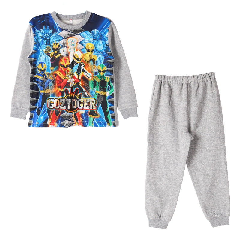 光るパジャマ ゴジュウジャー パジャマ 長袖 光る 裏起毛 上下セット 100 110 120 130 cm あったかい 男児 暖かい 冬 トレーナー 冬用 お泊り保育 戦隊 戦隊ヒーロー 光る裏起毛パジャマ パジャマ上下 ルームウェア ルームウエア 部屋着 寝巻き 寝間着 男の子用 綿混