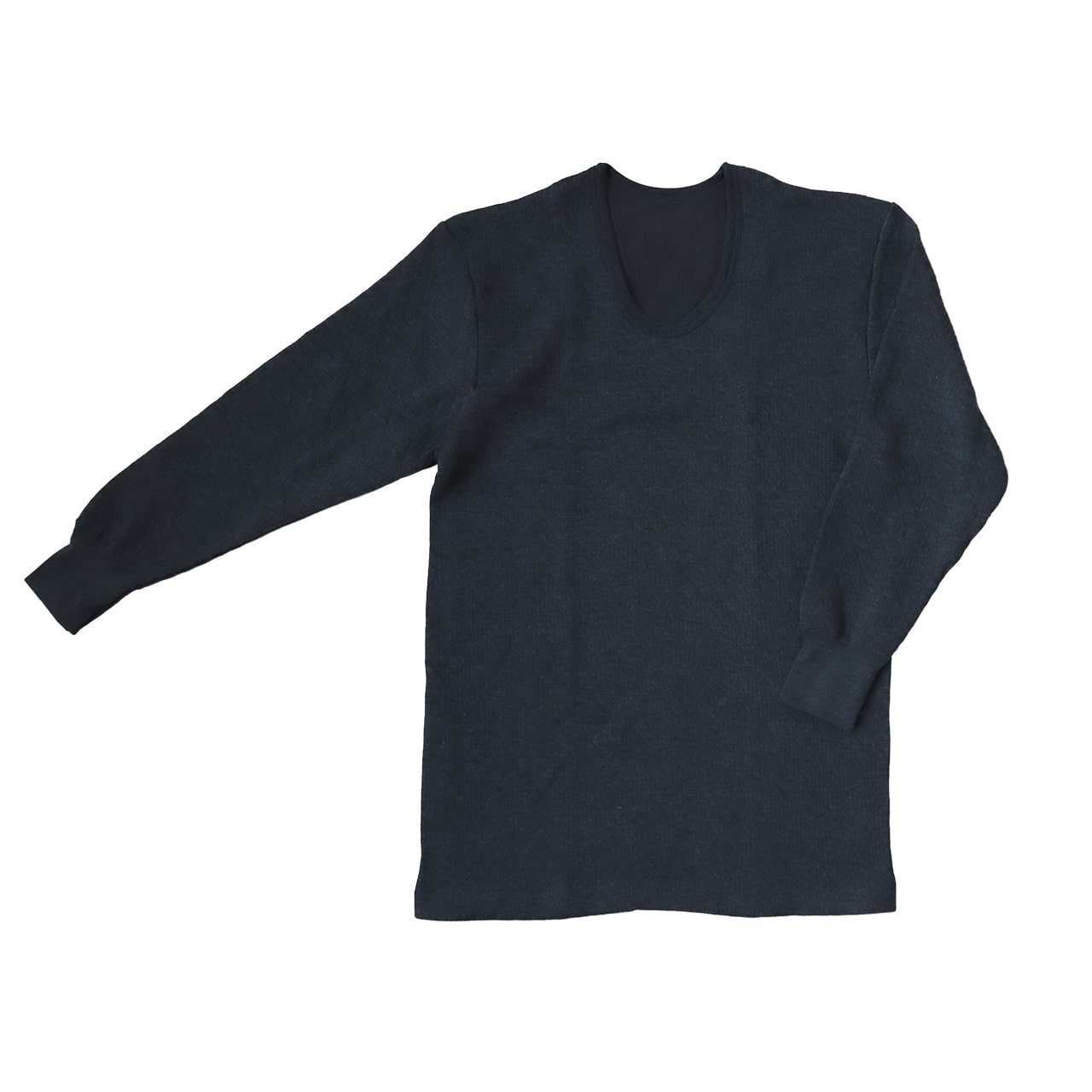 メンズ インナー 長袖シャツ 長袖インナー キルト あたたかい 当て布付き 肌着 綿 保温 M~LL (紳士 下着 防寒 冷え防止 U首 M L LL) (在庫限り)