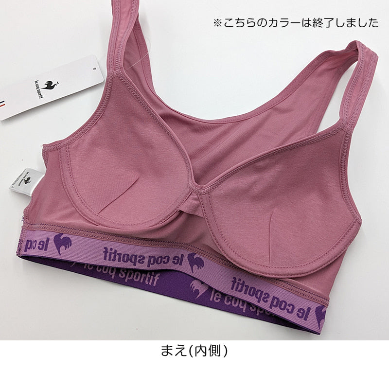 レディース スポーツブラ ハーフトップ ノンワイヤーブラ ブラジャー M~LL (スポブラ ルコック 運動 ダンス 下着 インナー ランニング)