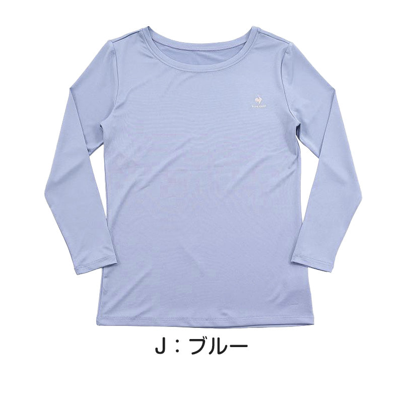 レディース インナー 長袖 ヨガ ルコック M~LL (下着 肌着 長袖 インナーシャツ シャツ ラウンドネック)