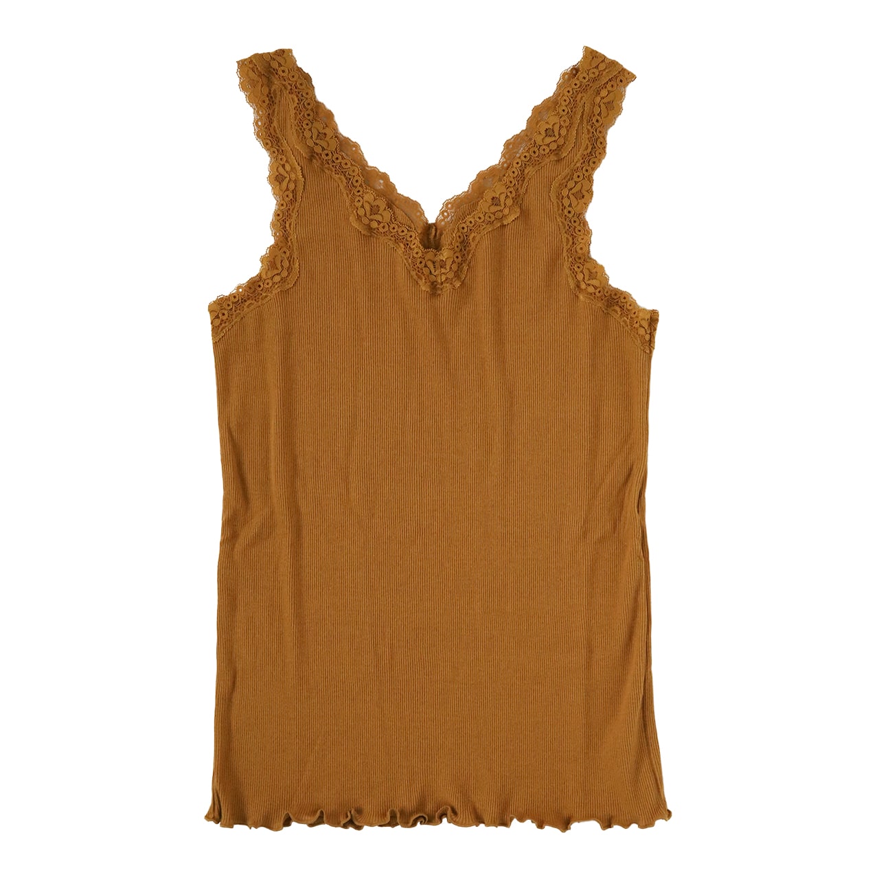 タンクトップ 綿100 リブ インナー レディース コットン ノースリーブ レース M~LL (下着 肌着 婦人) (在庫限り)