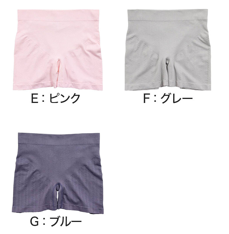 ショーツ 大きいサイズ ボクサーショーツ レディース 成型ショーツ 深ばき 3L~5L (ボックスショーツ 婦人 女性 アウターにひびかない) (在庫限り)