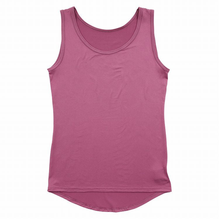 レディース 肌着 タンクトップ ノースリーブ 無地 丸首 両起毛 後ろ丈長め M~3L (裏起毛 あったかインナー 起毛 暖かい カットソー トップス 防寒 冷えとり 冬 アンダーウェア 肌着 M L LL 3L) (在庫限り)