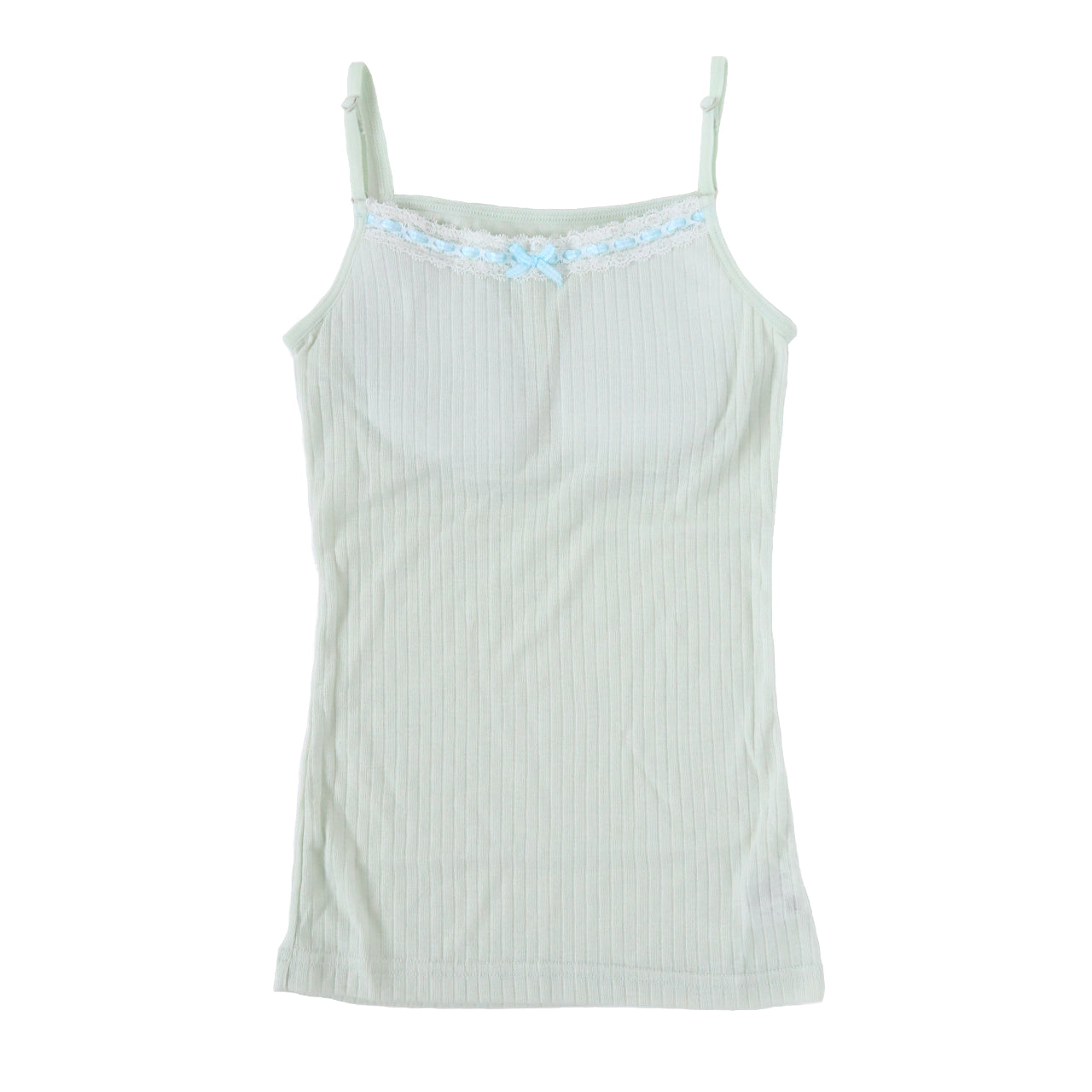 キャミソール カップ付き キャミ リブ インナー 女児 インナーシャツ 下着 肌着 140cm~160cm (ジュニア ブラトップ カップ付キャミソール 小学生 パッド スクールインナー 140 150 160) (在庫限り)