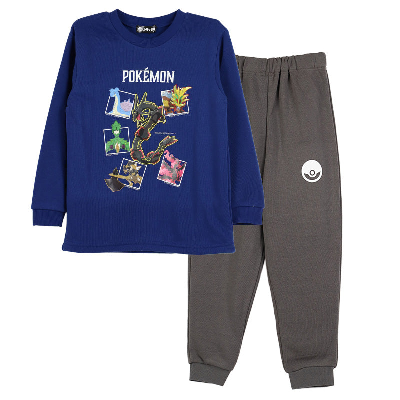 ポケモン パジャマ キッズ 長袖 男の子 裏起毛 上下セット 110 120 130 140 cm 子供 子ども もこもこ 秋 秋冬 冬用 子供服 長ズボン ぽけもん 寝間着 男児用 お泊り保育 冬 秋 ギフト プレゼント