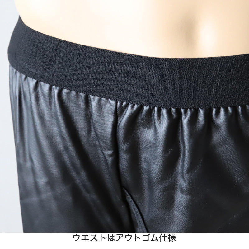 メンズ 防風 インナー 防風インナー ロングタイツ タイツ ロング丈 スパッツ ズボン下 M~LL (レギンス ボトム パンツ 防風ウェア レジャー 外仕事 ウィンタースポーツ ストレッチ キャプテンスタッグ) (在庫限り)