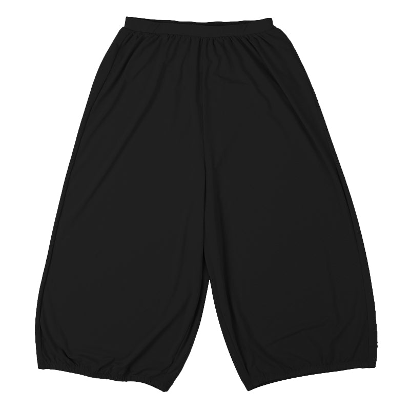 ぺチパンツ ロング 涼しい ペチコート フレアパンツ インナー レディース 7分丈 メッシュ M~4L 夏 ひざ下丈 透け防止 スカート下 肌着 下着 レディース 響きにくい (在庫限り)