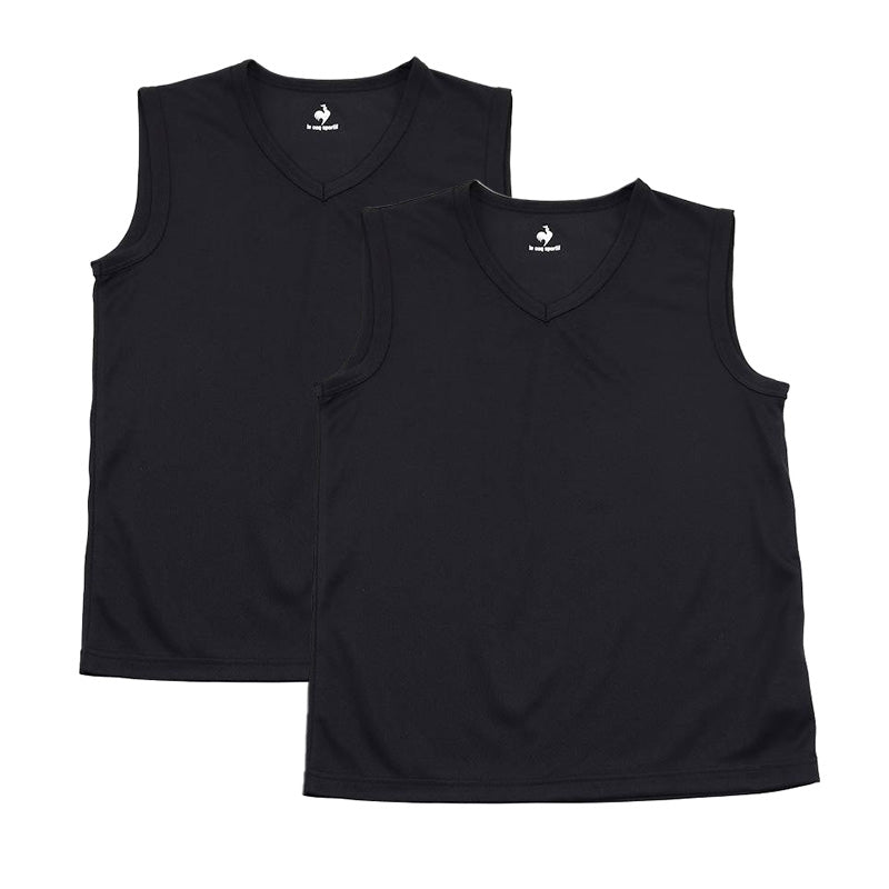 男の子 肌着 タンクトップ スリーブレス メッシュ ルコック V首 インナー 2枚組 130cm~170cm (サーフシャツ ランニング 男児 男子 スポーツ 夏 キッズ ランニングシャツ 体育 vネック セット 140 150 160)