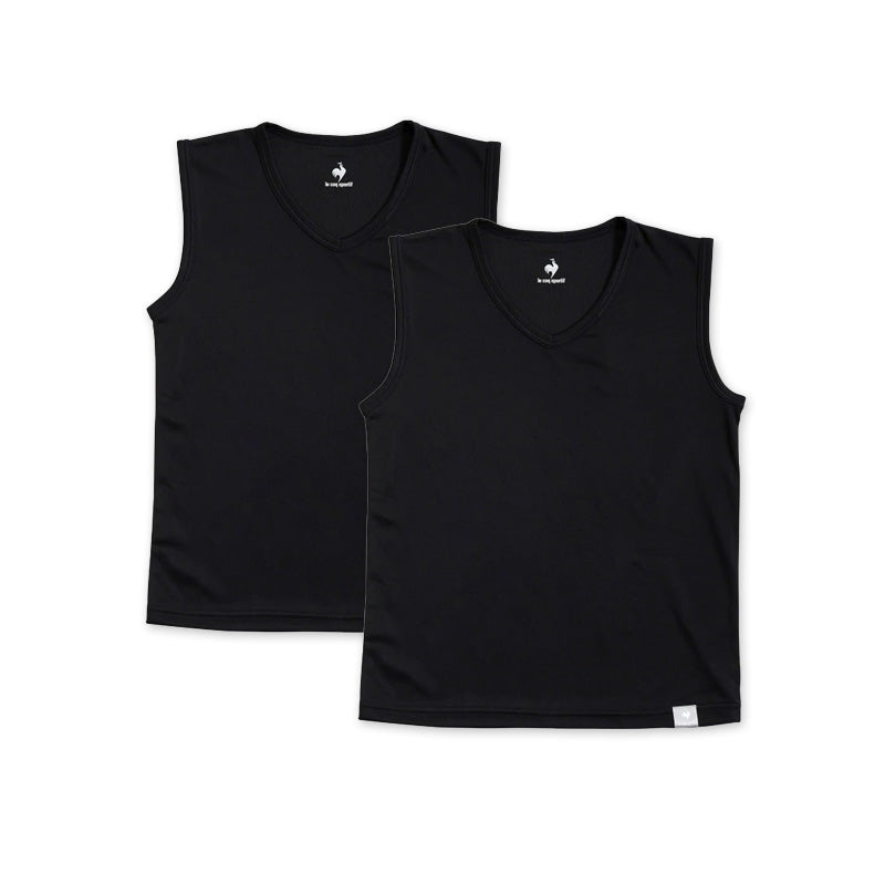 男の子 肌着 タンクトップ スリーブレス メッシュ ルコック V首 インナー 2枚組 130cm~170cm (サーフシャツ ランニング 男児 男子 スポーツ 夏 キッズ ランニングシャツ 体育 vネック セット 140 150 160)