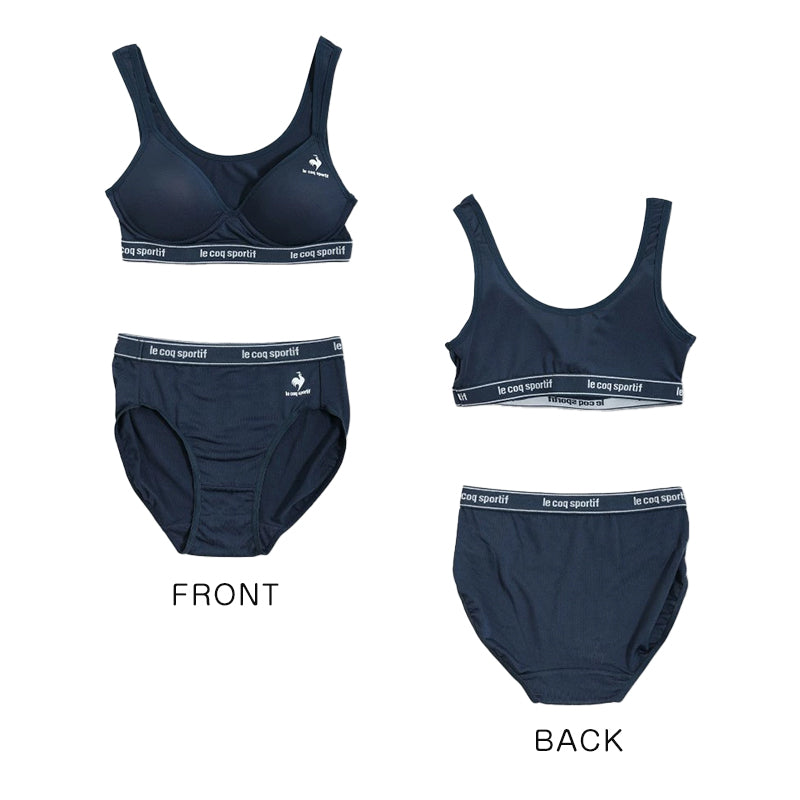 スポーツブラ ジュニアブラ セット ジュニア キッズ スポブラ 中学生 小学生 下着 上下セット 150~165cm ハーフトップ ルコック ブランド 子供 ブラジャー 女の子 女子 ノンワイヤーブラ スポーツブラジャー インナー ドライ 150 160 165