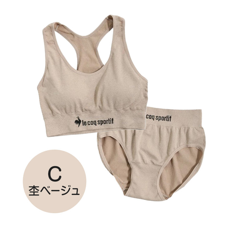 スポーツブラ ジュニアブラ セット ジュニア キッズ スポブラ 中学生 小学生 下着 上下セット 150~165cm ハーフトップ ショーツ ルコック ブランド 子供 下着 ブラジャー 女の子 女子 ノンワイヤーブラ スポーツブラジャー ドライ 150 160 165