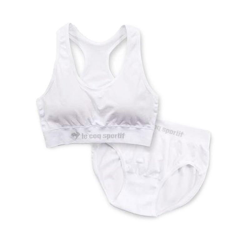 スポーツブラ ジュニアブラ セット ジュニア キッズ スポブラ 中学生 小学生 下着 上下セット 150~165cm ハーフトップ ショーツ ルコック ブランド 子供 下着 ブラジャー 女の子 女子 ノンワイヤーブラ スポーツブラジャー ドライ 150 160 165