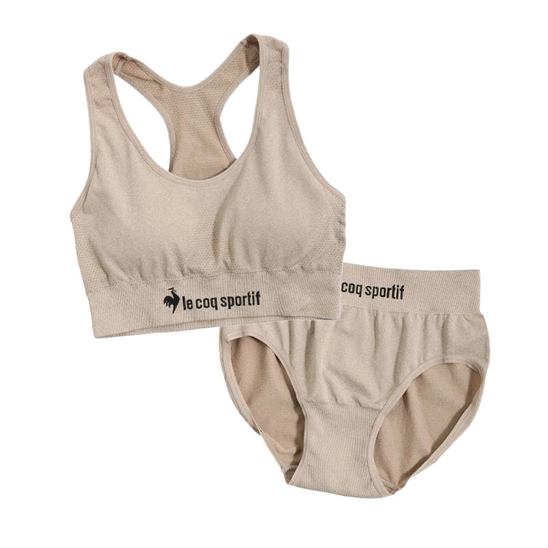 スポーツブラ ジュニアブラ セット ジュニア キッズ スポブラ 中学生 小学生 下着 上下セット 150~165cm ハーフトップ ショーツ ルコック ブランド 子供 下着 ブラジャー 女の子 女子 ノンワイヤーブラ スポーツブラジャー ドライ 150 160 165