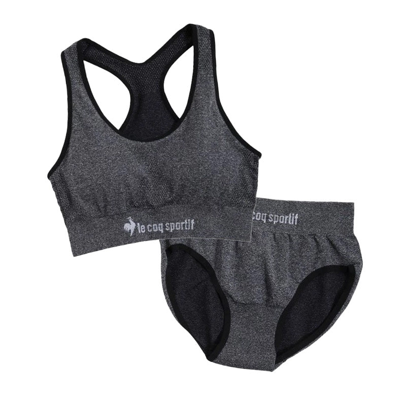 スポーツブラ ジュニアブラ セット ジュニア キッズ スポブラ 中学生 小学生 下着 上下セット 150~165cm ハーフトップ ショーツ ルコック ブランド 子供 下着 ブラジャー 女の子 女子 ノンワイヤーブラ スポーツブラジャー ドライ 150 160 165