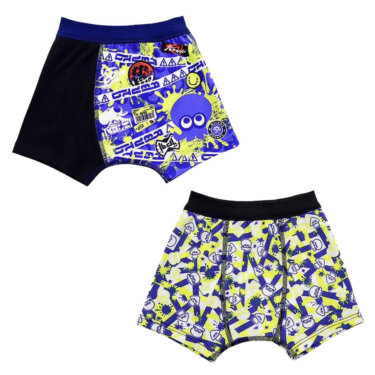 スプラトゥーン3 ボクサーブリーフ ジュニア スプラトゥーン スプラ パンツ 2枚組 110cm~130cm 下着 男の子 男子 ボクサーパンツ 男児 小学生 幼稚園 保育園 プレゼント