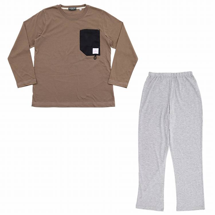 レディース パジャマ 長袖 ルームウェア 婦人 防虫 キャプテンスタッグ 防虫加工 長ズボン 上下セット M~LL ナイトウェア 春 秋 部屋着 胸ポケット 上下 女性 アウトドア アウトドアブランド 母の日 (在庫限り)