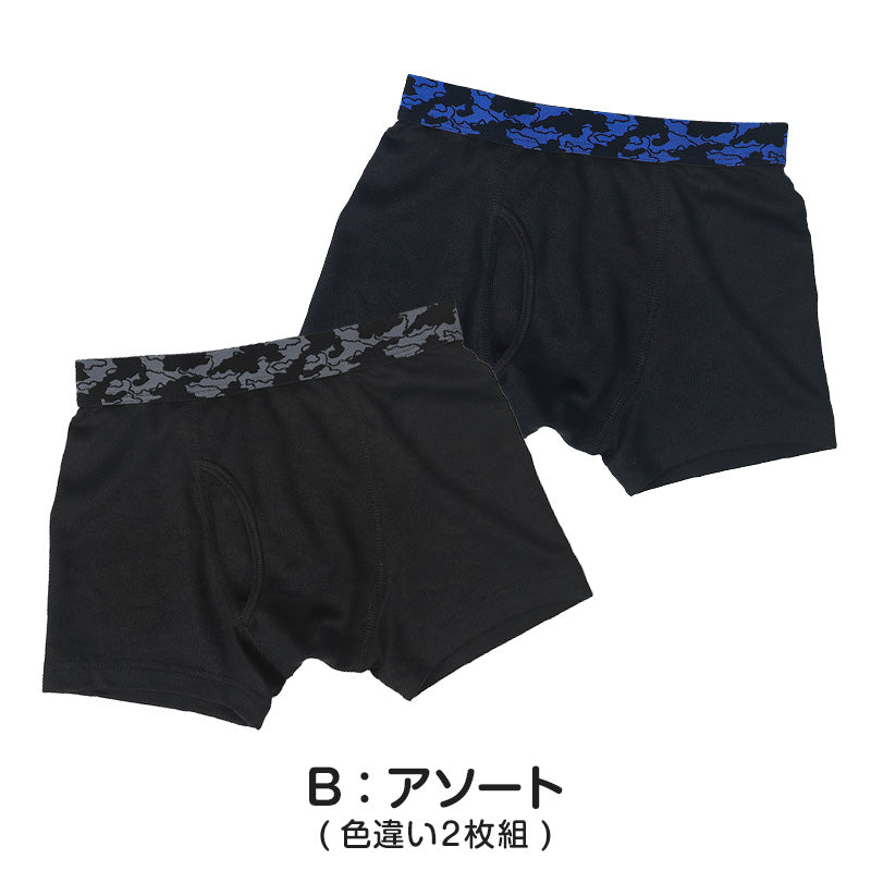 男児 ボクサーブリーフ ジュニア ボクサーパンツ 男の子 下着 キッズ パンツ 2枚組 140cm~170cm まとめ買い ボーイズ ボクサー ブリーフ キッズ インナー パンツ 子供 肌着 下着 男子 小学生 中学生 高校生