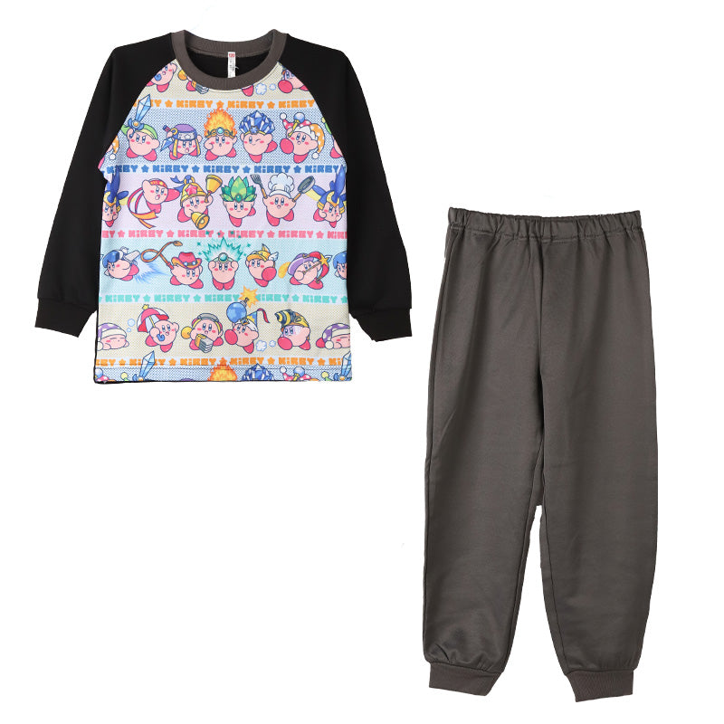 光るパジャマ 星のカービィ 長袖 男の子 キッズ パジャマ トレーナー ルームウェア 秋 冬 春 上下セット 110 120 130 140 cm カービィー 子ども 男児 光る ジュニア お泊り 子供服 パジャマ上下 ルームウエア 部屋着 寝巻き 寝間着 男の子用 綿混 カービー カービィー