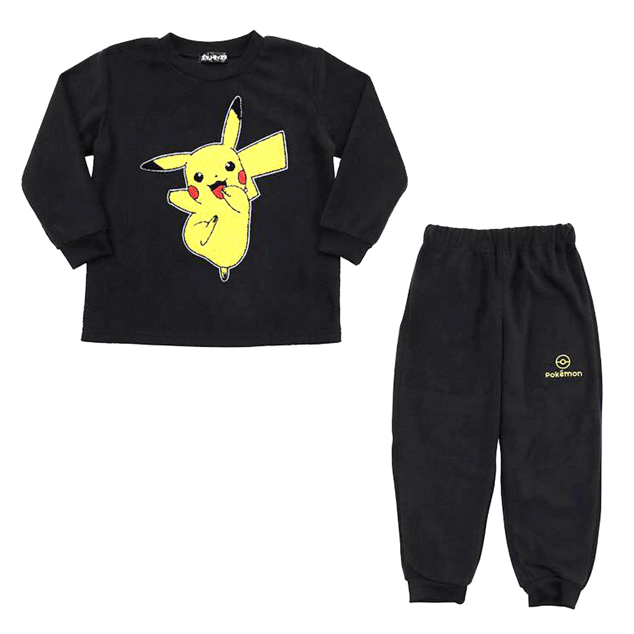ポケモン パジャマ 男の子 キッズ 長袖 冬 ピカチュウ ポケットモンスター 男児 ルームウェア 上下セット 110cm~140cm もこもこ フリース 子供 120cm 130cm 冬用 部屋着 クリスマス プレゼント (在庫限り)