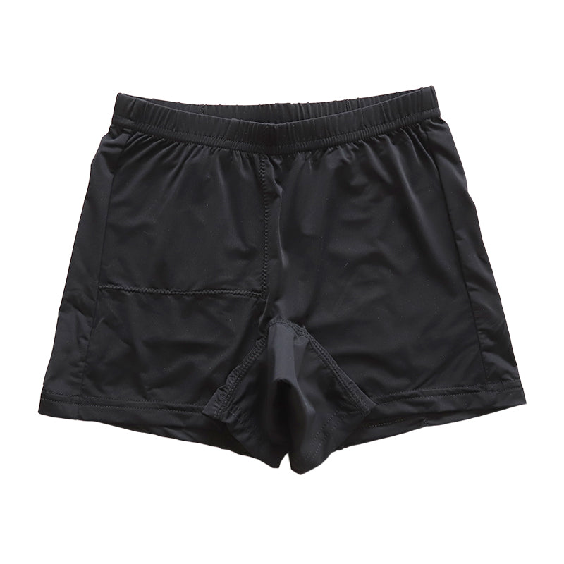 サニタリー スパッツ 一分丈 オーバーパンツ ジュニア ポケット ドライ 速乾 インナーパンツ 夏用 1分丈 中学生 高校生 150~165cm 女の子 女子 カバーパンツ レギンス アンダーパンツ 黒 スカート下 子供 重ね履き 150cm 160cm 165cm