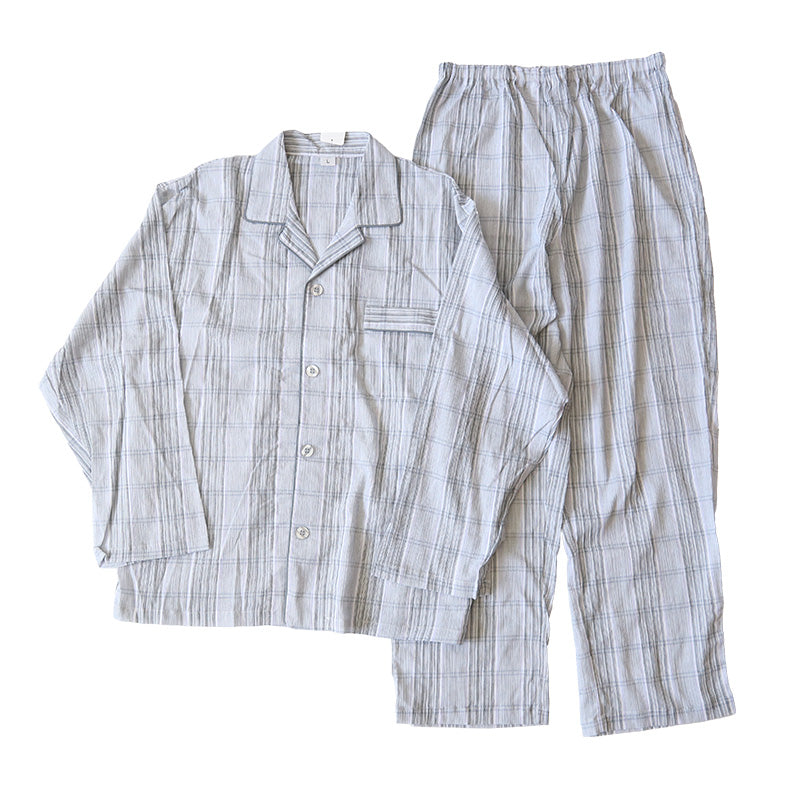 メンズ 介護パジャマ マジックテープ 夏 パジャマ 介護 おしゃれ シンプル 紳士パジャマ 抗菌防臭 上下セット M~LL 寝巻き ねまき 寝間着 入院 入院着 楊柳 サラサラ 老人ホーム (在庫限り)
