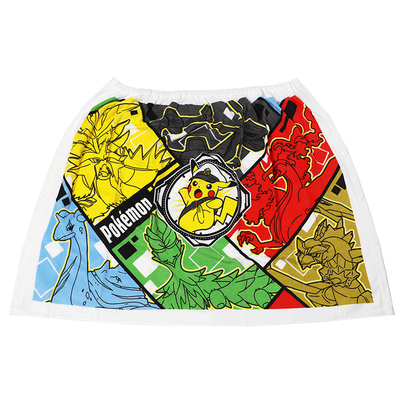 ラップタオル 巻きタオル ポケモン プールタオル キッズ キャラクター ポケットモンスター 80cm丈 巻タオル ジュニア バスタオル プール 水泳 スイミング 海 海水浴 プール用品 まきまきタオル ビーチタオル キャラクタータオル 綿100%タオル
