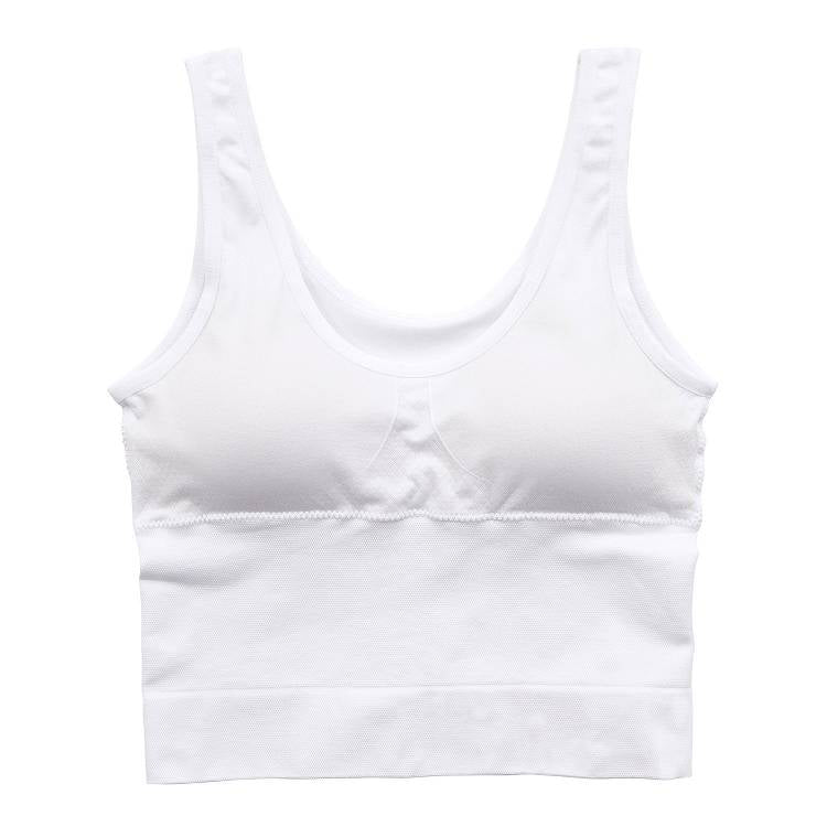 スポーツブラ キッズ カップ付ハーフトップ スポブラ 女の子 ダンス ジュニアブラ 小学生 150cm~165cm 子供 体育deインナー 肌着 下着 スクールインナー 子供ブラ 150 160 165 丈長め クロップド丈