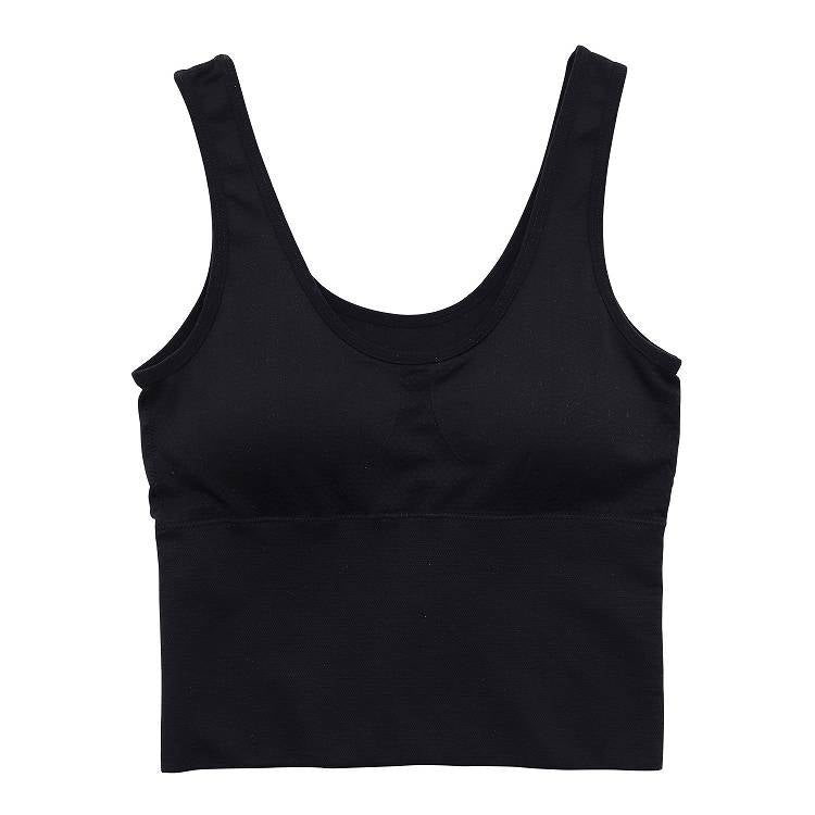 スポーツブラ キッズ カップ付ハーフトップ スポブラ 女の子 ダンス ジュニアブラ 小学生 150cm~165cm 子供 体育deインナー 肌着 下着 スクールインナー 子供ブラ 150 160 165 丈長め クロップド丈