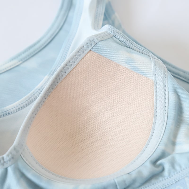 スポーツブラ ジュニアブラ セット ジュニア キッズ スポブラ 中学生 小学生 下着 上下セット 150~165cm ハーフトップ ショーツ 子供 下着 ブラジャー 女の子 女子 ノンワイヤーブラ スポーツブラジャー ドライ 150 160 165 (在庫限り)