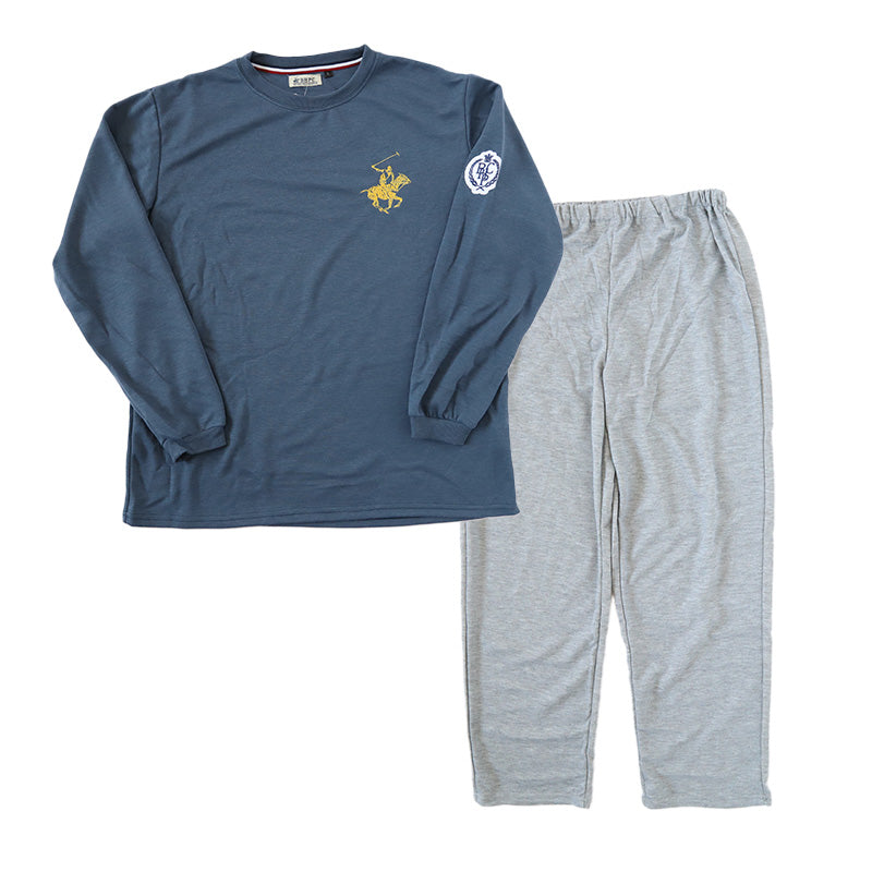 メンズ パジャマ 長袖 部屋着 秋 冬 春 薄手 ルームウェア 上下セット M~LL 紳士 ナイトウェア ダンボールニット長ズボン 上下 男性 クリスマス