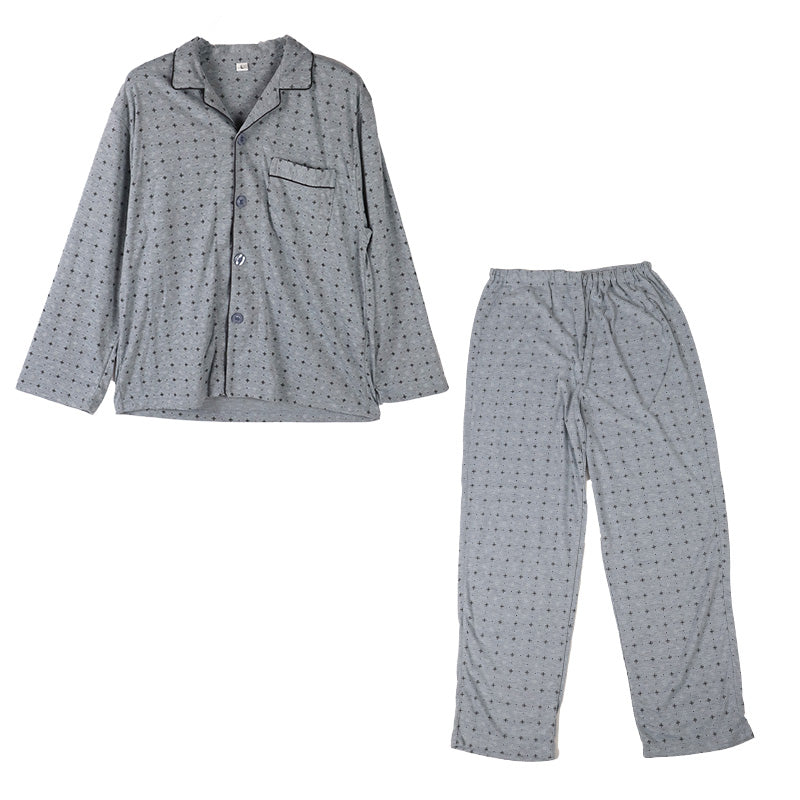 メンズ 介護パジャマ 長袖 パジャマ 介護 紳士パジャマ 上下セット S M L LL 抗菌防臭 春 秋 寝巻き ねまき 寝間着 スムース ルームウェア 前開きパジャマ 大きいサイズ 通年 入院 入院着 老人ホーム