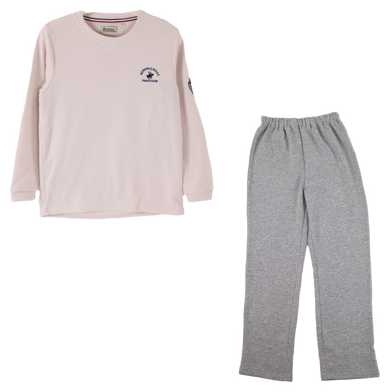 レディース パジャマ 裏起毛 裏シャギー 長袖 部屋着 秋 冬 ルームウェア 上下 上下セット M L LL 婦人 ナイトウェア 長ズボン 上下 女性 母の日 クリスマス BEVERLY HILLS POLO CLUB ルームウエア プレゼント ギフト (在庫限り)