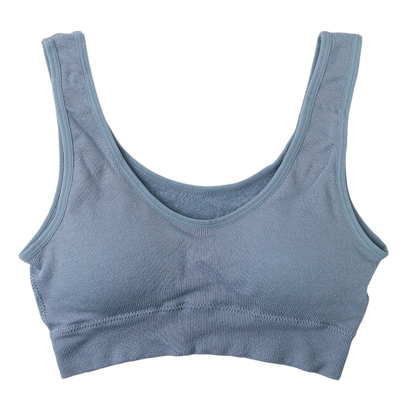 ジュニア スポーツブラ ジュニアブラ ハーフトップ カップ付きインナー 肌側パイル 150cm~165cm 子供 下着 キッズ スポブラ デイリーブラ 子ども 女の子 肌着 小学生 スクールインナー