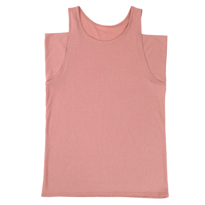 汗取りインナー タンクトップ レディース 脇汗 M L LL 汗染み 汗じみ防止 ノースリーブ 下着 女性 肌着 タンク 無地 生活の木 インナー シャツ 汗対策 夏 30代 40代 50代 (在庫限り)