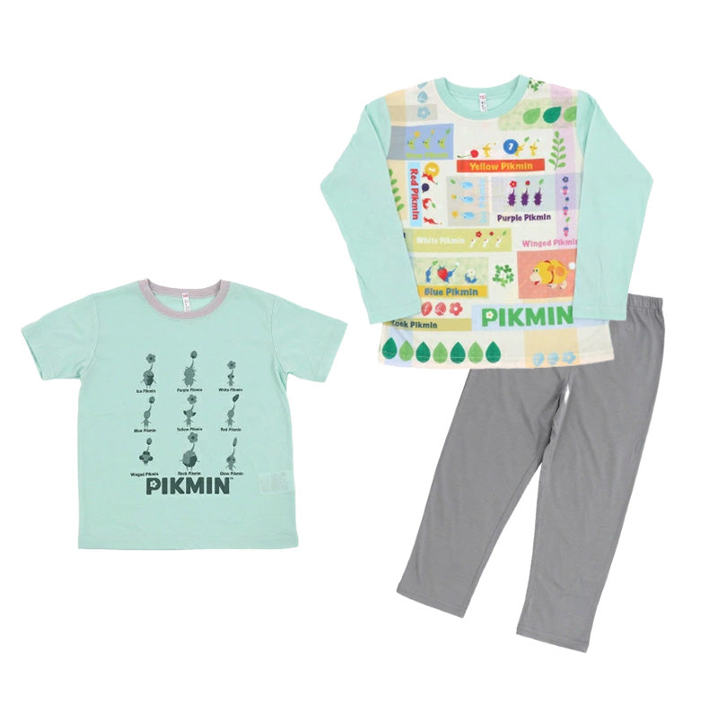 光るパジャマ ピクミン パジャマ 男の子 女の子 半袖 長袖 キッズ 光る 上下セット 110cm~140cm 子供 110 120 130 子供服 春 夏 秋 入園祝い 入園準備 PIKMIN