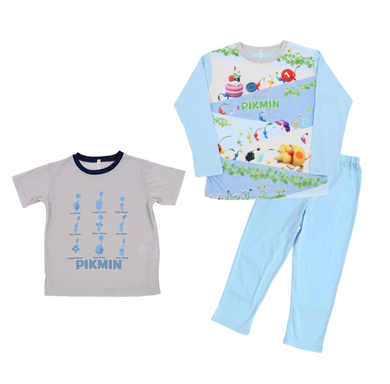 光るパジャマ ピクミン パジャマ 男の子 女の子 半袖 長袖 キッズ 光る 上下セット 110cm~140cm 子供 110 120 130 子供服 春 夏 秋 入園祝い 入園準備 PIKMIN