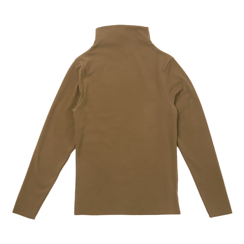 あったかインナー 両起毛 長袖 レディース 冬 冬用 モックネック ハイネック M L LL 保温 防寒対策 冷え対策 暖かい 冬 冬用 下着 肌着 女性 薄手 ストレッチ 快適 温活 ヒートテック あったか 無地 生活の木