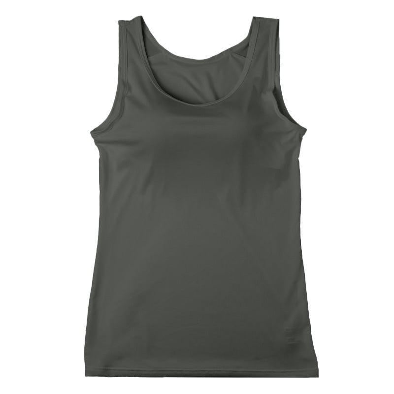 レディース カップ付きインナー タンクトップ ブラトップ DRYインナー M L LL 3L 速乾 UVカット インナーシャツ ノンワイヤー カップ付き タンクトップインナー レディースインナー 伸縮 快適インナー 女性下着 夏インナー さらさら 汗対策