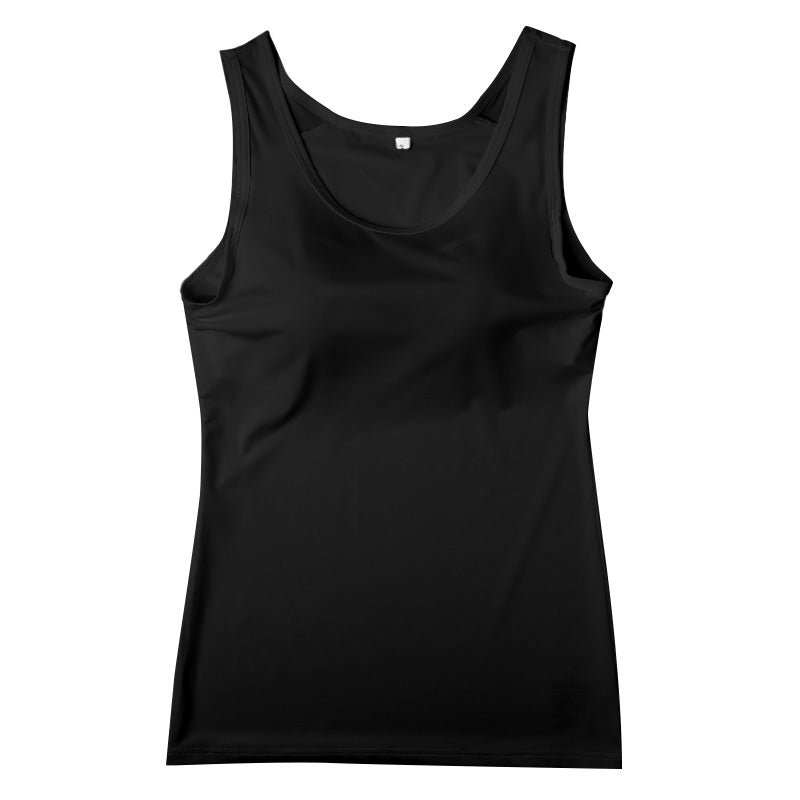 接触冷感 レディース カップ付きインナー タンクトップ ブラトップ 夏インナー M L LL UVカット インナーシャツ ノンワイヤー カップ付きタンクトップ DRYインナー 涼しいインナー レディースインナー 女性下着 さらさら 汗対策