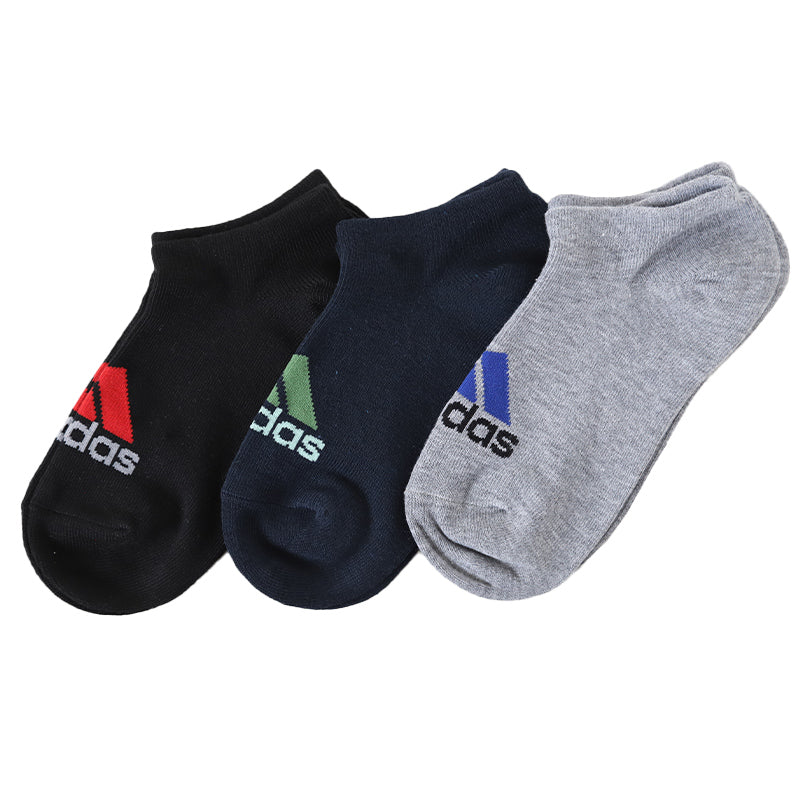 ソックス 靴下 アディダス キッズ スニーカー 男子 男の子 3足組 19-21cm~23-25cm 靴下 子供 くるぶし ソックス ジュニア adidas 福助 3足セット 迷彩 ロゴ